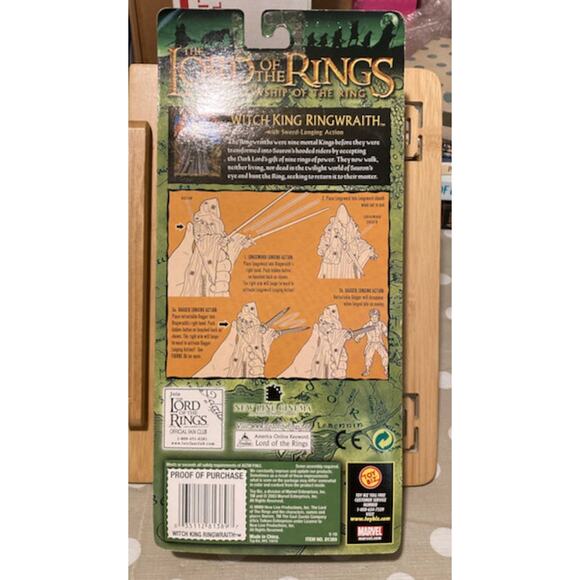 Vintage Y2K Toy Biz LOTR Fellowship of the Ring Witch King Ringwraith Figure - Picture 2 of 3